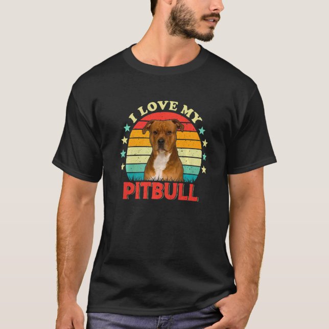 Camiseta Amo A Mis Hombres Pitbull A Las Mujeres Les Encant (Anverso)