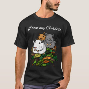 Camiseta Amo a mis jerbos
