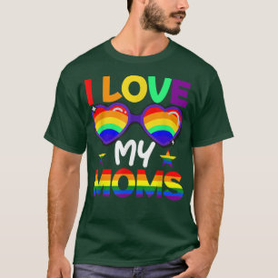 Camiseta Amo a mis madres Feliz Día de la Madre Aliado LGBT
