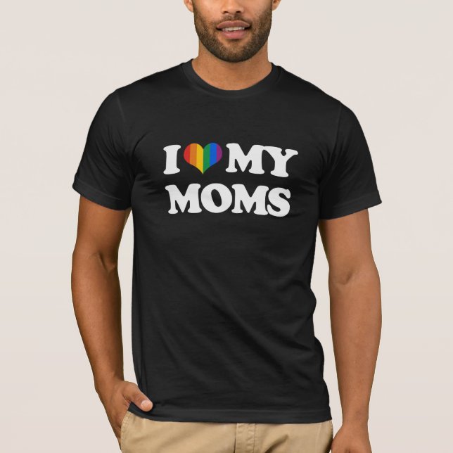 CAMISETA AMO A MIS MAMÁES - (Anverso)