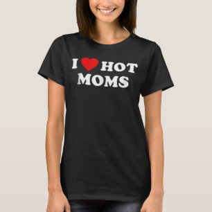 Camiseta Amo a mis mamás calientes El Corazón Rojo Ama a lo