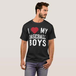 Camiseta Amo a mis muchachos del béisbol