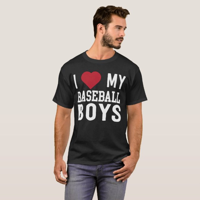 Camiseta Amo a mis muchachos del béisbol (Anverso completo)