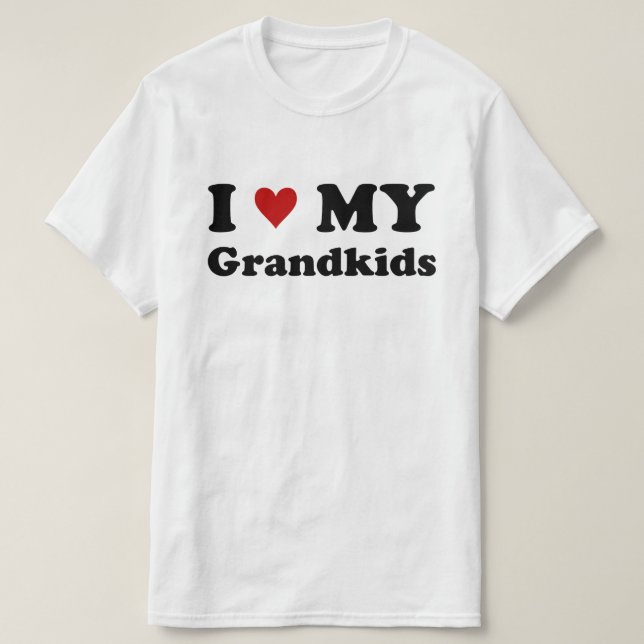 Camiseta Amo a mis nietos (Diseño del anverso)