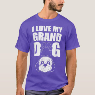 Camiseta Amo a mis nietos de la abuela del perro 