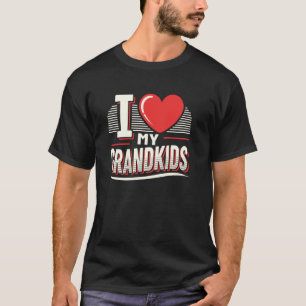 Camiseta Amo a mis nietos Idea de familia linda para abuelo
