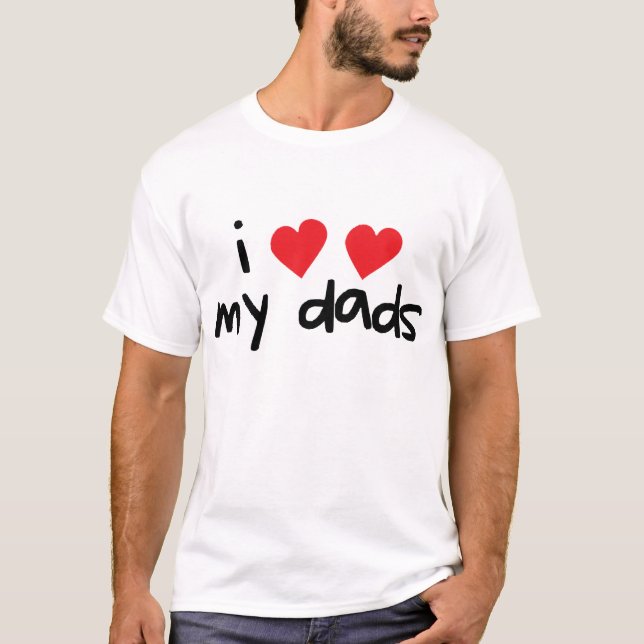 Camiseta Amo a mis papás (Anverso)