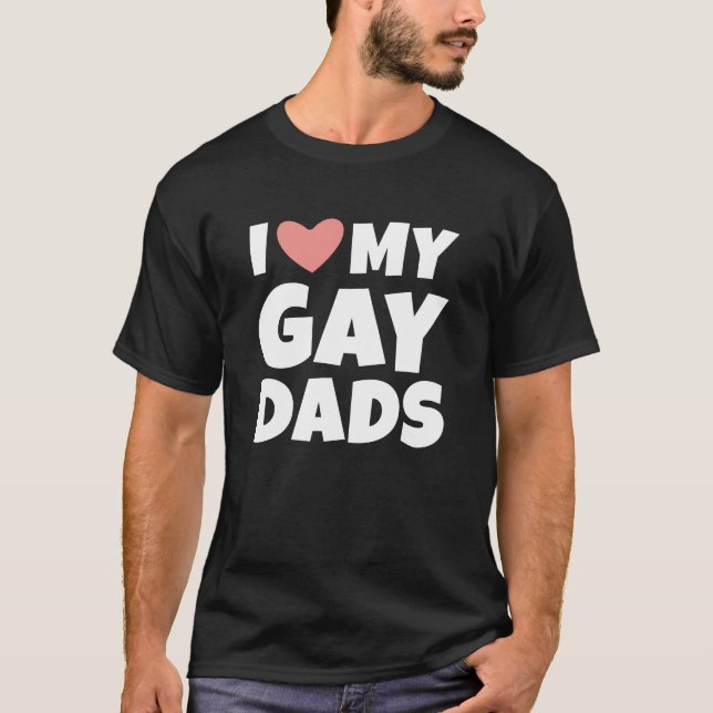 Camiseta Amo a mis papás gays (Anverso)