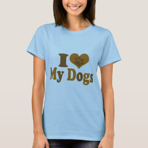 Camiseta Amo a mis perros