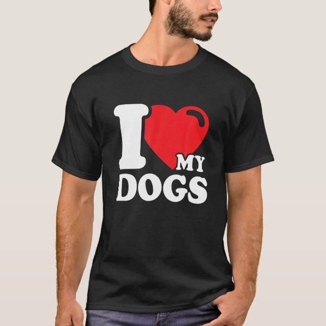 Camiseta Amo a mis perros - Amo a los perros (Anverso)