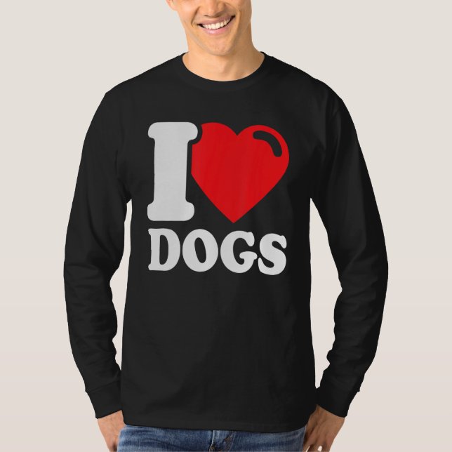 Camiseta Amo a mis perros, amo a los perros 1 (Anverso)