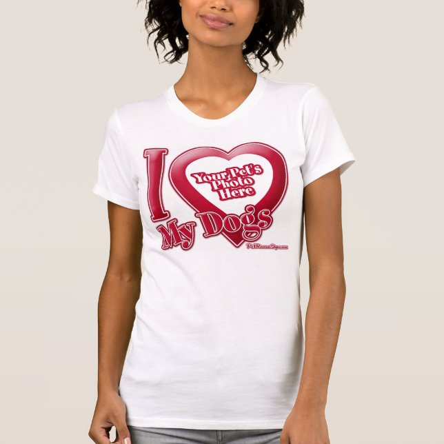 Camiseta Amo a mis perros - Foto (Anverso)