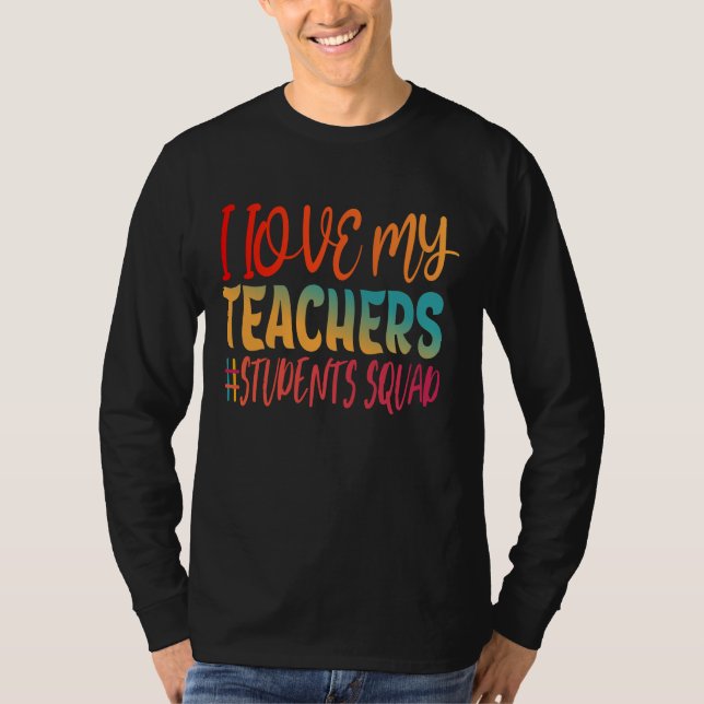 CAMISETA AMO A MIS PROFESORES. (Anverso)
