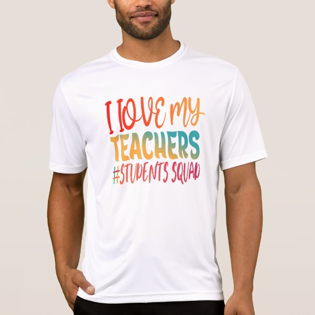 CAMISETA AMO A MIS PROFESORES. (Anverso)