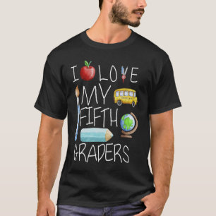 Camiseta Amo A Mis Quince Graduados De Vuelta A La Escuela