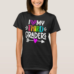 Camiseta Amo A Mis Terceros Graduados De Vuelta A La Escuel
