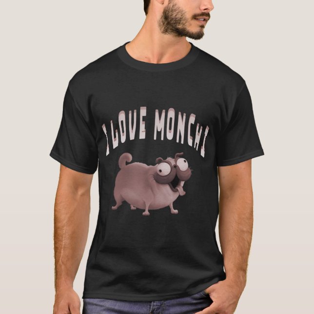 Camiseta Amo a Monchi Dog, Monchi , The Mitchells vs. los  (Anverso)