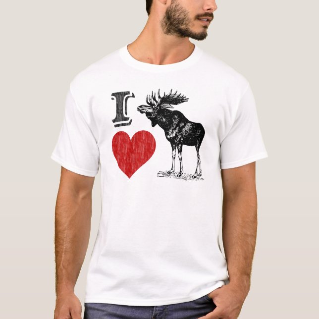 Camiseta Amo a Moose (Anverso)