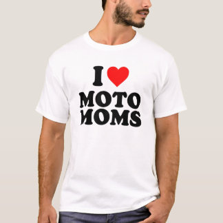 Camiseta amo a moto moms
