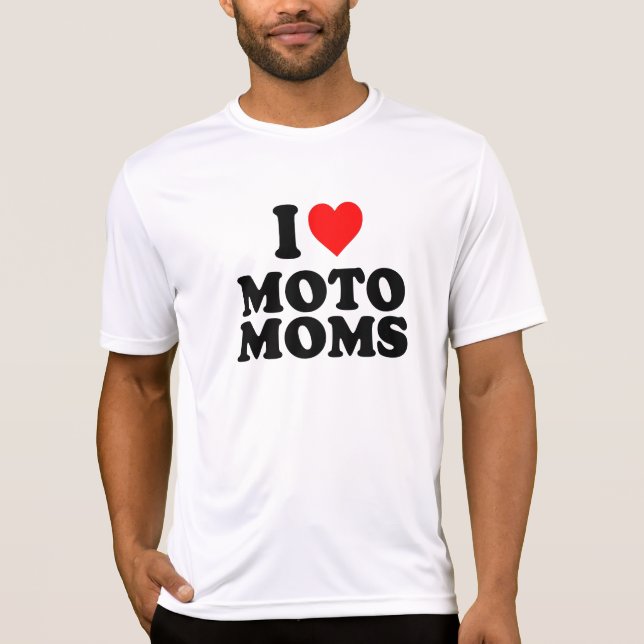 Camiseta amo a moto moms (Anverso)