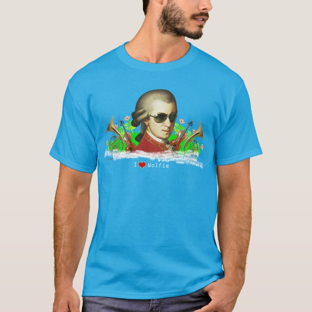 Camiseta Amo a Mozart (Anverso)