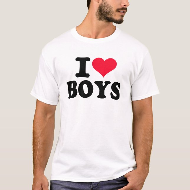 Camiseta Amo a muchachos (Anverso)