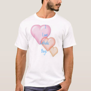 Camiseta Amo a muchachos católicos