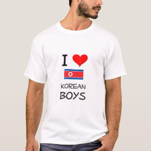 Camiseta Amo a muchachos coreanos