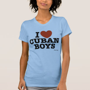 Camiseta Amo a muchachos cubanos