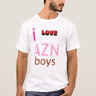 Camiseta Amo a muchachos del azn