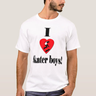 Camiseta Amo a muchachos del patinador