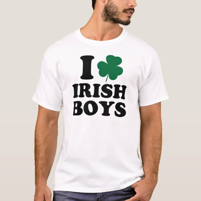 Camiseta Amo a muchachos irlandeses (Anverso)