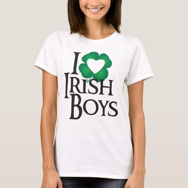 Camiseta Amo a muchachos irlandeses (Anverso)