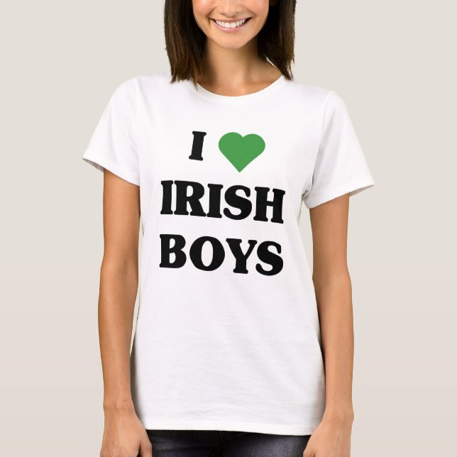 Camiseta Amo a muchachos irlandeses (Anverso)