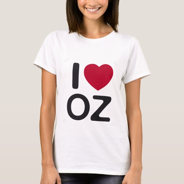 Camiseta Amo a mujeres de la onza (Anverso)