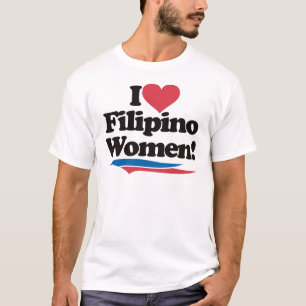 Camiseta Amo a mujeres filipinas