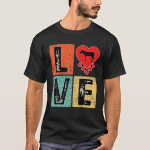 Camiseta Amo a Mule Animal Lover El día de San Valentín Mul