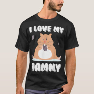 Camiseta Amo a My Hammy por los dueños de mascotas de hamac
