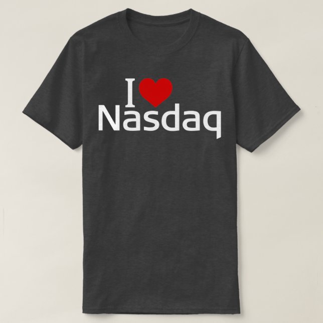 Camiseta Amo a Nasdaq (Diseño del anverso)