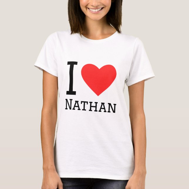 Camiseta Amo a Nathan (Anverso)