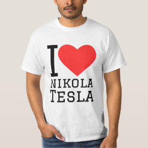 Camiseta Amo a Nikola Tesla