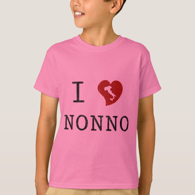 Camiseta Amo a Nonno (Anverso)
