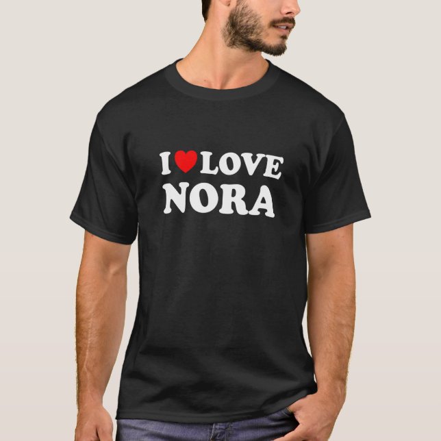 Camiseta Amo a Nora I Heart Nora (Anverso)