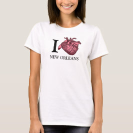 Camiseta Amo a Nueva Orleans anatómicamente correcto