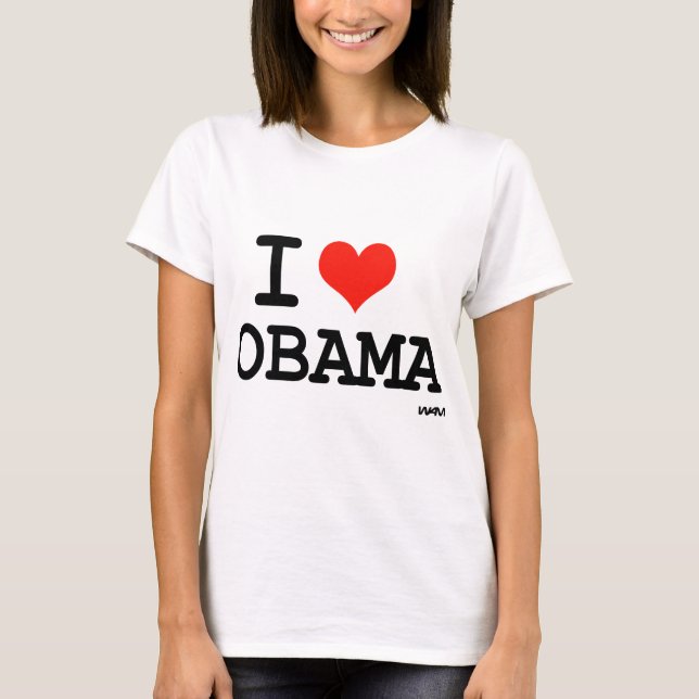 Camiseta Amo a Obama (Anverso)