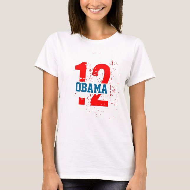 Camiseta Amo a Obama 2012 (Anverso)