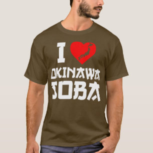 Camiseta Amo a Okinawa Soba Yo Corazón Okinawa Soba