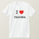 Camiseta Amo a Paloma (Anverso del diseño)