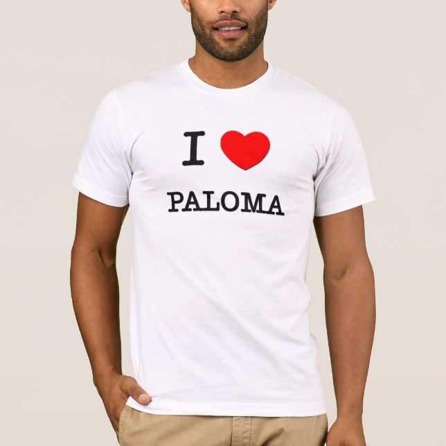 Camiseta Amo a Paloma (Anverso)