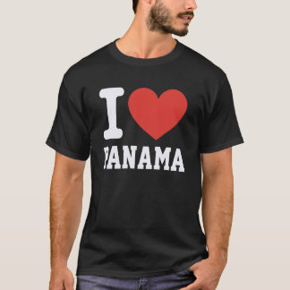 Camiseta Amo a Panamá Corazón Recuerdo Orgullo de los Amant